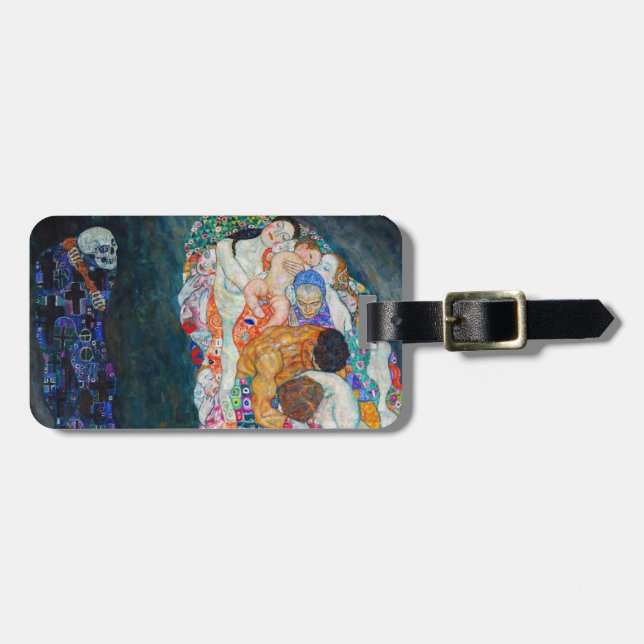 Étiquette À Bagage Gustav Klimt - Mort et vie (Devant horizontal)