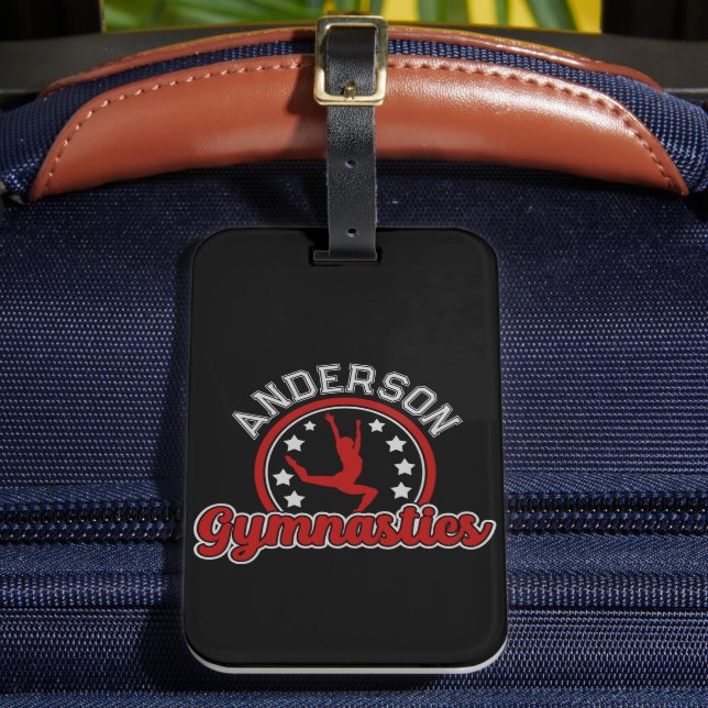 Étiquette À Bagage Gymnastique AJOUTER LE NOM Gymnaste Vault Floor At (Insitu Rectoal 2)