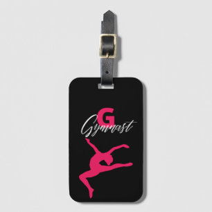 Étiquette À Bagage Gymnastique Monogramme G est pour Gymnaste