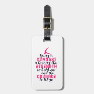 Étiquette À Bagage Gymnastique motivationnelle Citation Sports Girl G