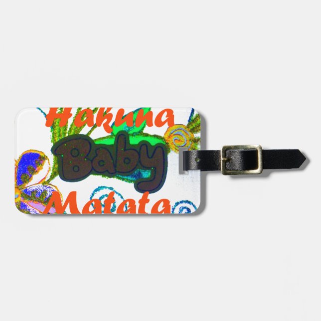 Étiquette À Bagage Hakuna Matata Baby.png (Devant horizontal)