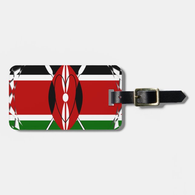Étiquette À Bagage Hakuna matata Karaibu Kenya (Devant horizontal)