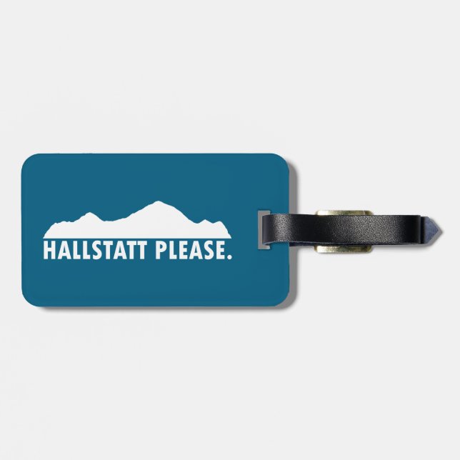 Étiquette À Bagage Hallstatt Autriche S'il vous plaît (Dos horizontal)
