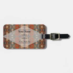 Étiquette À Bagage HAMbyWG Bohemian Print Luggage ID ou Bag Tag