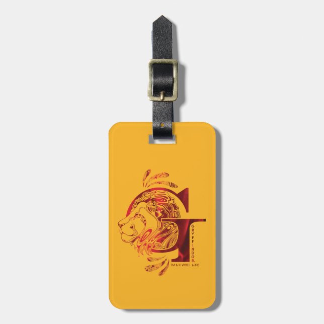 Étiquette À Bagage Harry Potter | Aguamenti GRYFFINDOR™ Graphique (Devant Vertical)