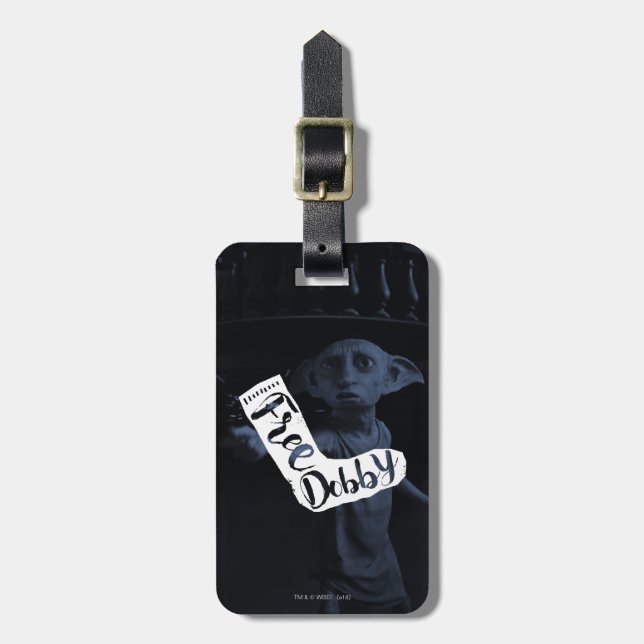 Étiquette À Bagage Harry Potter | Chaussette Typography "Libérez Dobb (Devant Vertical)