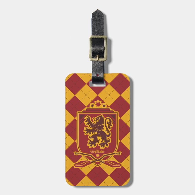 Étiquette À Bagage Harry Potter | Gryffindor QUIDDITCH™ Crest (Devant Vertical)