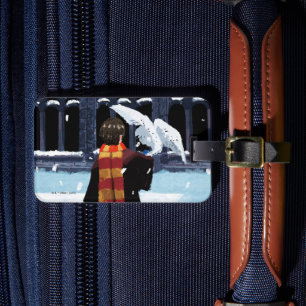 Étiquette À Bagage HARRY POTTER™ & Hedwig dans la neige