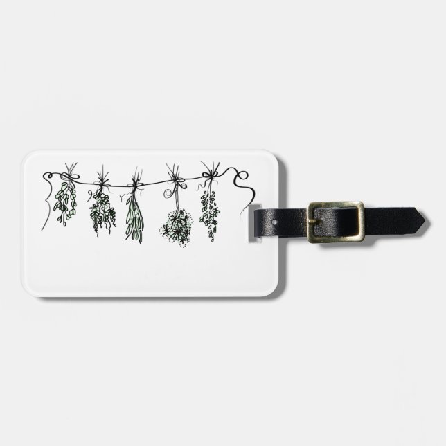 Étiquette À Bagage Herbes du jardin (Devant horizontal)