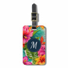 Hibiscus floral tropical Monogramme