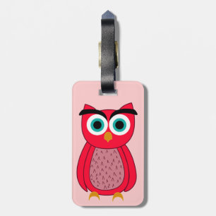Étiquette À Bagage Hibou