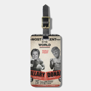 Étiquette À Bagage Hillary Clinton contre Donald Trump 2016