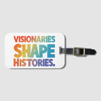 Étiquette À Bagage Historiques des formes des visionnaires
