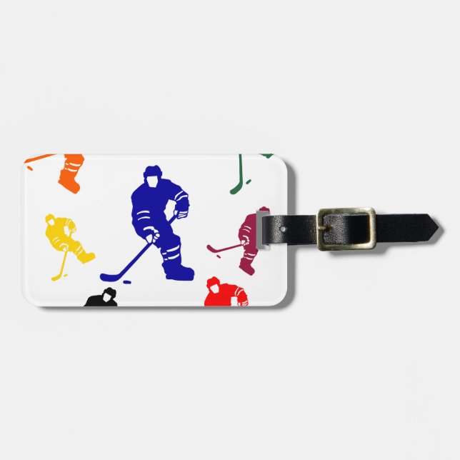 ÉTIQUETTE À BAGAGE HOCKEY (Devant horizontal)