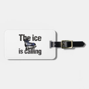 Étiquette À Bagage Hockey La glace appelle