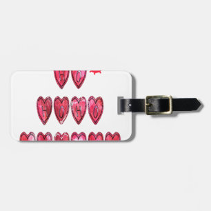 Étiquette À Bagage Hoho ! Père Noël coeur cool texte Noël amour desi