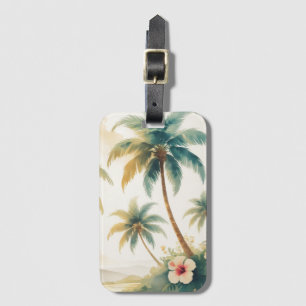 Étiquette À Bagage Honolulu Voyage Hawaïen de style vintage