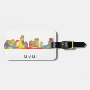 ÉTIQUETTE À BAGAGE HORIZON WB1 DE MIAMI LA FLORIDE