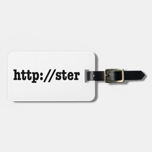 Étiquette À Bagage http://ster / code html (Devant horizontal)