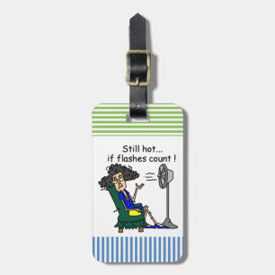 Étiquette À Bagage Humour de bouffée de chaleur