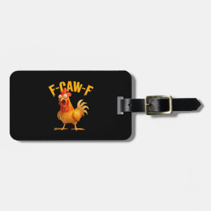 Étiquette À Bagage Humour de corbeau F-Caw-F Gothique Drôle Rétro Coo