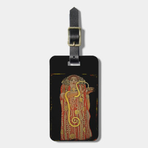 Étiquette À Bagage Hygeia avec serpent dans ses mains