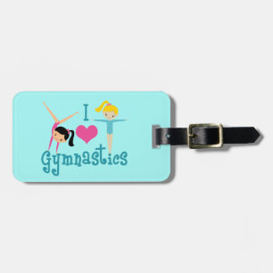 Étiquette À Bagage I Love Gymnastique