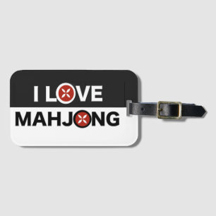 Étiquette À Bagage I Love Mahjong C'est mon sac