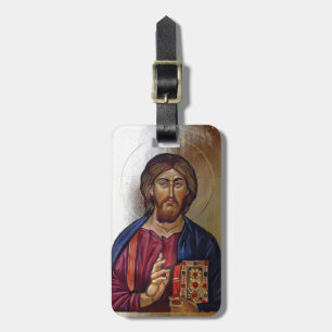 Étiquette À Bagage Icône bizantine du Christ Pantocrator