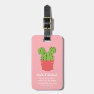 Étiquette À Bagage Icône de cactus Mickey Mouse