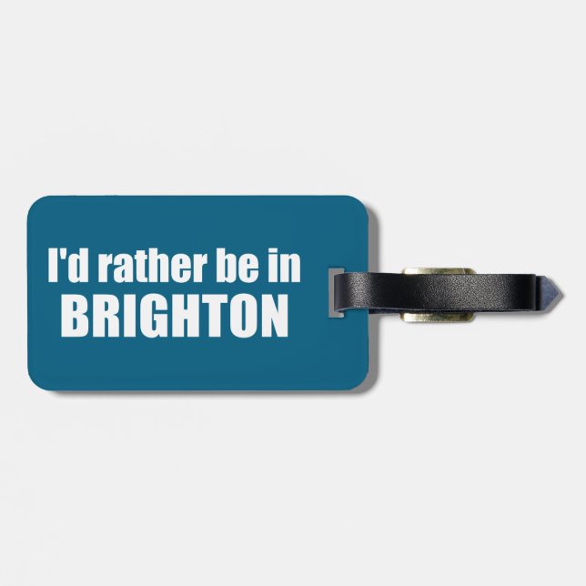 Étiquette À Bagage I'd Rather Be In Brighton Utah (Dos horizontal)