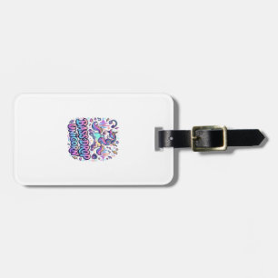 Étiquette À Bagage Idée de cadeau licorne basse drop typographie Des