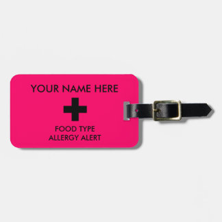 Étiquette À Bagage Identification et I.C.E. Tag d'allergie