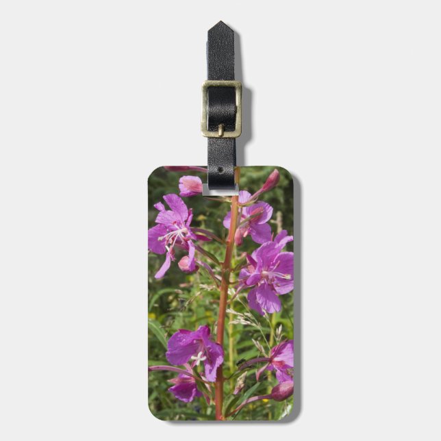 Étiquette À Bagage Identification facile de l'Alaska de Fireweed (Devant Vertical)