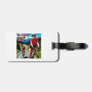 Étiquette À Bagage Il est plus lent qu'il n'a l'air d'un cyclisme sim