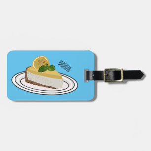 Étiquette À Bagage Illustration de citron cheesecake