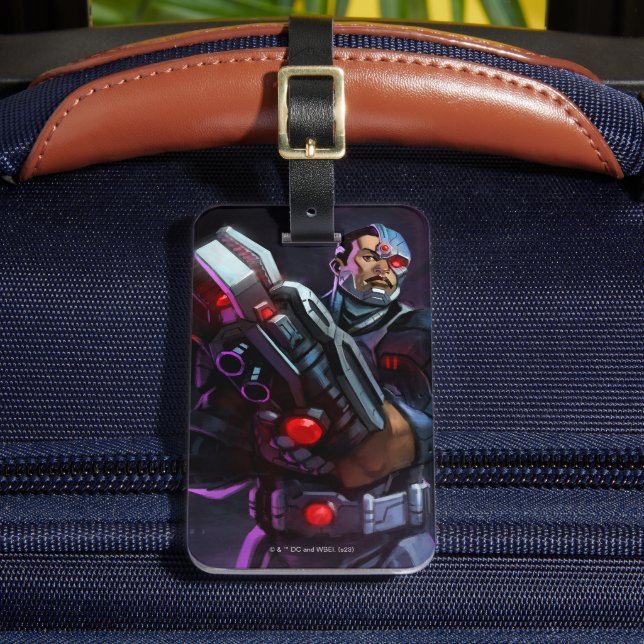 Étiquette À Bagage Illustration de Cyborg en crise infinie (Insitu Rectoal 2)