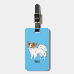 Étiquette À Bagage Illustration de dessin pour chien de Papillon