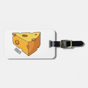 Étiquette À Bagage Illustration de fromage