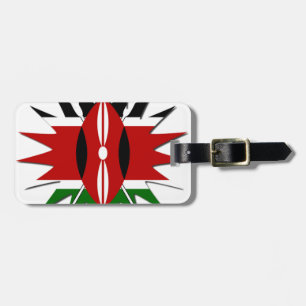 Étiquette À Bagage Illustration de la star du drapeau national du Ken