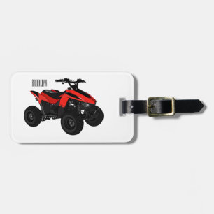 Étiquette À Bagage Illustration de Quad bike atv