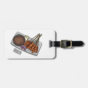 Étiquette À Bagage Illustration de Satay