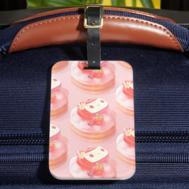 Étiquette À Bagage Illustration de tarte aux fraises (Insitu Rectoal 2)