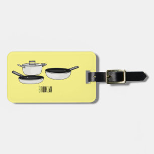Étiquette À Bagage Illustration des jeux de cuisine