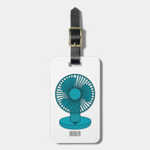 Étiquette À Bagage Illustration du ventilateur