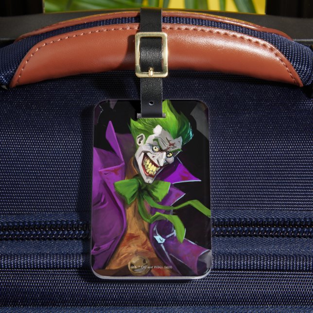 Étiquette À Bagage Illustration d'un joker en crise infinie (Insitu Rectoal 2)