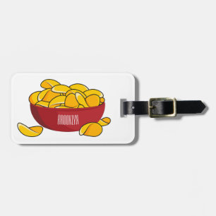 Étiquette À Bagage Illustration d'une puce de pomme de terre