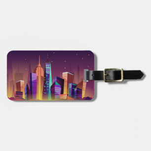 Étiquette À Bagage Illustration faite sur commande de New York City