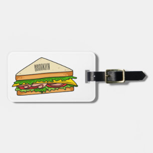 Étiquette À Bagage Illustration Sandwich