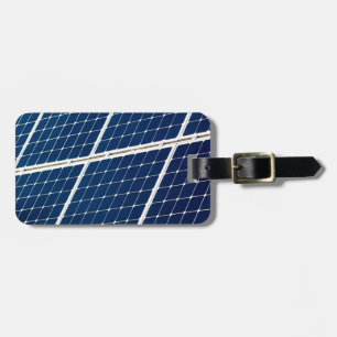 Étiquette À Bagage Image amusante d'un panneau solaire